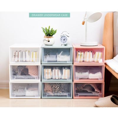 China New Design Minimalist PP Plastic Clothes Organizer 3 Tier Storage Plastic Drawers for sale