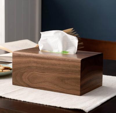 China Tissue Boxes Minimalist Wood for sale