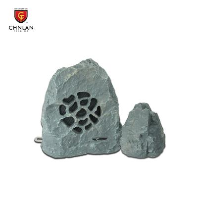 China Phone Function CS191R Outdoor Landscape Garden Rock Shape MP3 Recordable Motion Activated Speaker 20w for sale