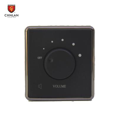 China Public Announcement PA Sound System 70V 100V Black Volume Control Rotary Switch CVC-130 for sale