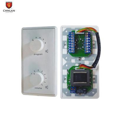 China ABS Chnlan PA System Rectangle Program Source 100v Stereo Speaker Audio Volume Control Switch for sale