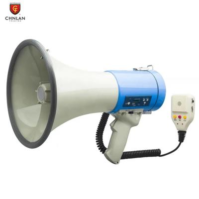 China PORTABLE Rechargeable Megaphone Loudspeaker DC12V Plastic Powerful Handy Megaphone 50W for sale