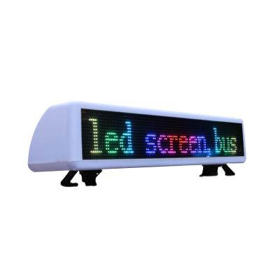 China White ABS Plastic Twin Shutter Billboard Rectangle Taxi Top LED Sign for sale