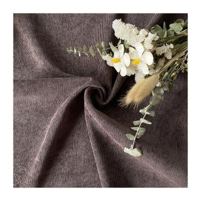 China Hot Selling Blackout Plain 100% Polyester Woven Material Style Organic Corduroy Dyed Fabric For Making Garment And Cloth for sale