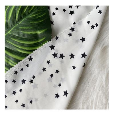 China New Fashion Pure Spot Star Pattern 100%Polyester Manufacturer Printed Fabric For Making Women's Dress Garment Suit for sale