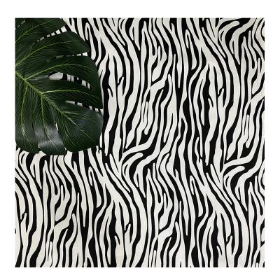 China 2021 Fashion Zebra Pure 100%Polyester Animal Pattern Printed Fabric For Dress for sale