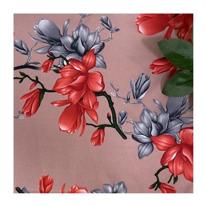 China 2021 Fashion Pure 100%Polyester Italian Flower Printed Fabric For Clothing Fabric For Women Summer Dress for sale