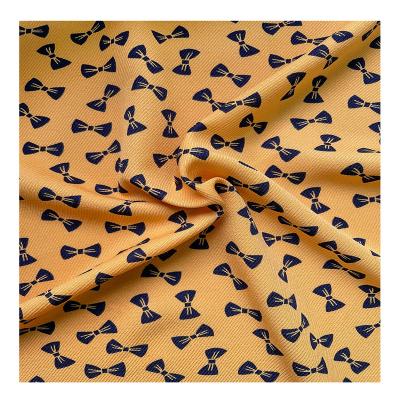 China Pure wholesale high quality butterfly colorful custom made polyester printed fabric for dress for sale