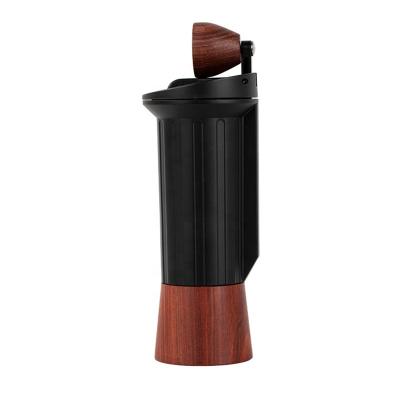 China M9 Mini Hand Crank Coffee Grinder Outdoor Machine Wooden Manual Adjustable Coffee Grinder with Hidden Handle for sale