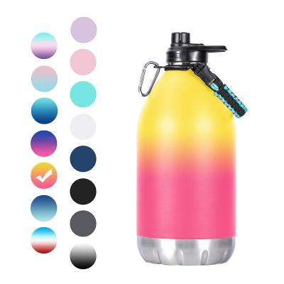 China Viable BPA Free Water Bottle Large Capacity 1 Gallon Stainless Steel Sports Water Bottle With Custom Logo for sale