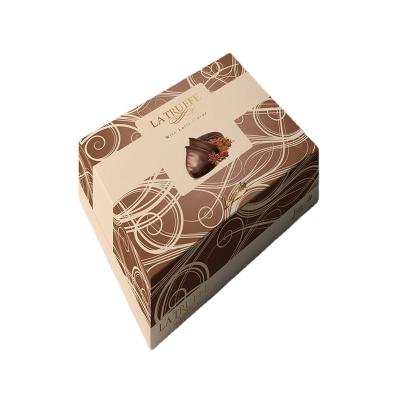 China Recyclable Empty Cardboard Chocolate Bar Gift Box Chocolate Packaging Box For Candy With Divider Inserts for sale