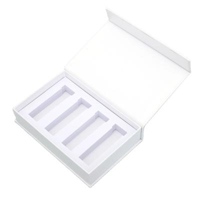 China Environmental Protection Recyclable Custom Printed White Cosmetic Compartment Card Paper Box Packaging Box for sale