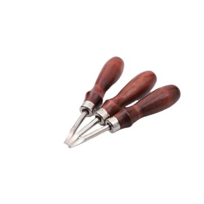 China Wood Handle + High Selling Steel Craft Beveling Tool For Leather Edge for sale