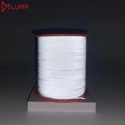 China Hot-selling Gray Reflective Yarn Double Sided Low Shrinkage 1mm For Reflective Tape for sale