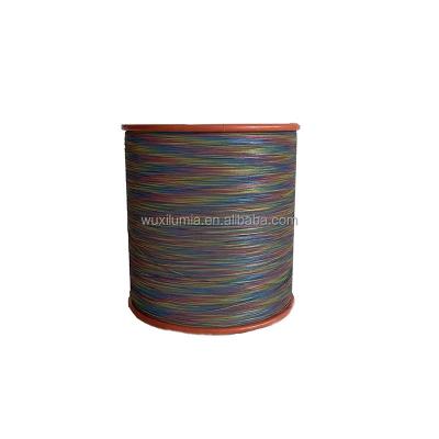 China Safety warning 0.5mm double side iridescent reflective yarn for webbing for sale