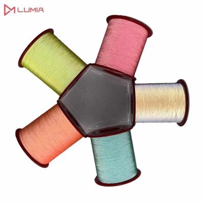 China Safety Warning 0.5mm Colored Reflective Yarn For Knitting for sale