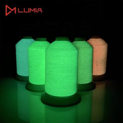 China New ambient high tenacity viable multicolor luminous yarn for fashion knitting socks for sale