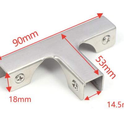 China Zine-Alloy Glass Screen Glass Screen Bathroom Door Bracket Side Mount Desk Clamp for sale