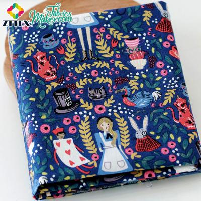 China Custom Digital Print Cotton Poplin Fabric New Eco Print Anti-Static Patchwork Fabric for sale