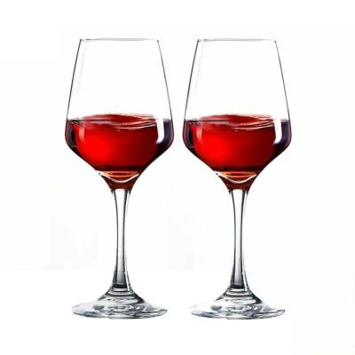 China European Style Glass High Gloss Household Red Wine Goblet Transparent Wine Glass for sale