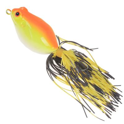 China ABS Plastic Topwater Frog Wobbler Snap Fishing Lures Artificial Bait With Spinning Tail Pike Soft Fishing Tackle Lures for sale