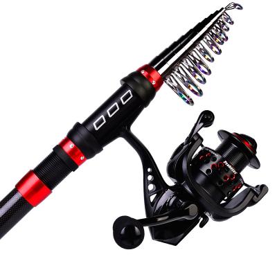 China Carbon 1.8m 2.1m 2.4m 2.7m 3.0m 3.6m Fishing Rod Telescopic Rock Fishing Rod for Saltwater and Freshwater for sale