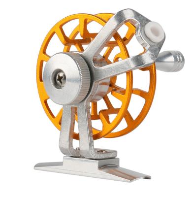 China Aluminum Alloy FD50 Fly Reel 1:1Fishing High Speed ​​Labor Saving Fishing Reel Aluminum Alloy Ice Fishing Wheel Right Handed Reel for sale