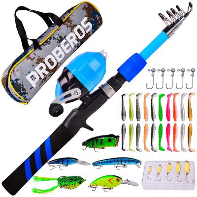 China Combo Fishing Activity Outdoor Fishing For Kids Mini Telescopic Casting Rod for sale