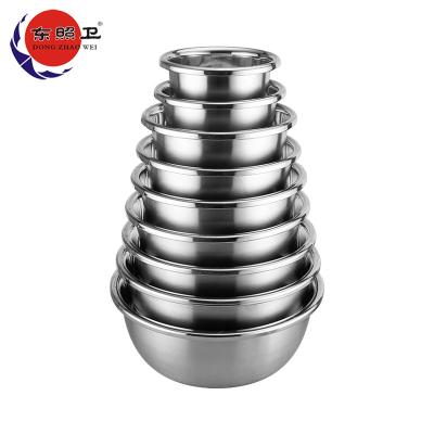 China Sustainable Custom High Quality OEM Stainless Steel Mixing Bowls For Salad for sale