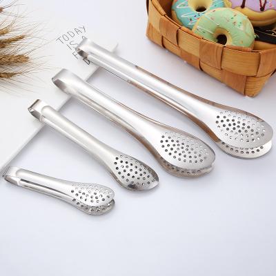 China CLASSIC Hotel OEM Metal Tongs 7 Inch Bread Clip 201 Stainless Steel Food Clip for sale