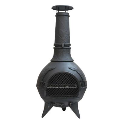 China Stored Chimenea Outdoor Garden Cast Iron Heater Wood Burning Stove for sale