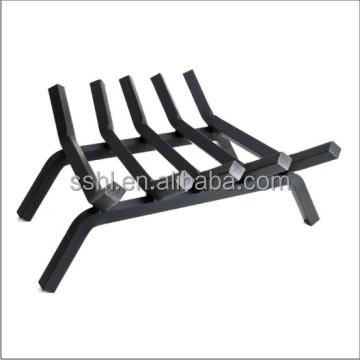 China Blackl Steel Log Grate / Fire Log Rack Grate Fireplace Grate for sale