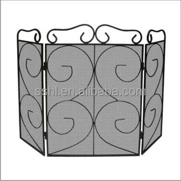 China Home Firescreen / Decoration 3 Panel Fire Screen With Curve for sale