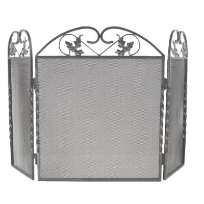 China Home Indoor Fireplace 24X38in 3 Panel Metal Spark Guard Fireplace Panels Fireplace Screen for sale