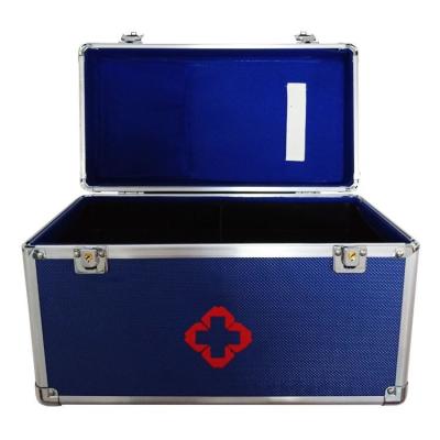 China Hospital Nurse Medical Emergency Medicine Box Aluminum Alloy Medicine Cabinet Storage Box For Home Clinic Te koop