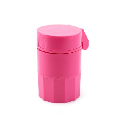 China Hot Sale Portable Eco-friendly Pill Organizer Weekly Pill Case With Medical Pill Crusher Plus Pill Cutter Function for sale