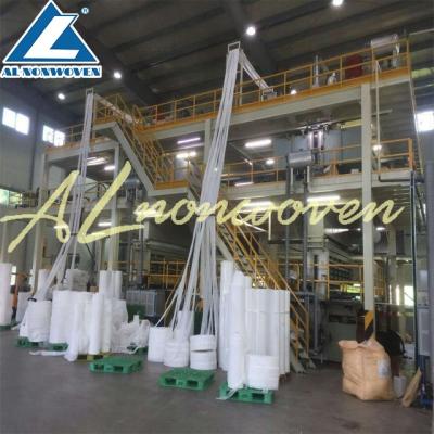 China AL-1600 S 1600mm low price machine nonwoven fabric spunbond disposable non woven fabric making machine made in China for sale