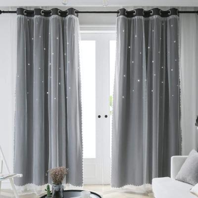 China Popular Girls Bedroom Curtain Blackout Blackout Star High Quality Curtains for sale