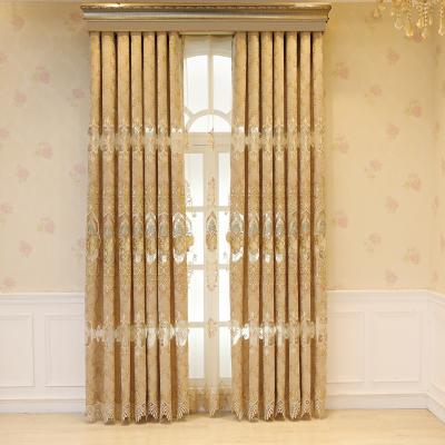 China Wholesale High Quality Blackout Fancy Embroidery Window Curtain For Living Room for sale