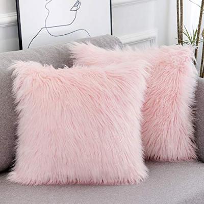 China Anti-Static The Latest Super Soft Plush Faux Fur Cushion Best-Selling Decorative Cover for sale