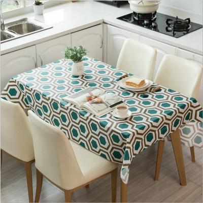 China Hot Selling New Fashion Waterproof Transparent Oil-proof Tablecloth for sale