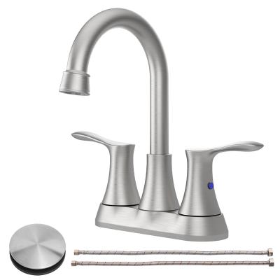 China Sink Faucet Bathroom Faucet Brushed Nickel 4