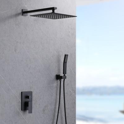 China Modern wall mounted shower faucet combo set with 12