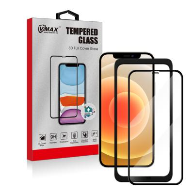 China Mobile Phone Tampered Glass With Install Tool For iPhone 12 9H Hardness 0.33mm Tempered Glass Screen Protector for sale