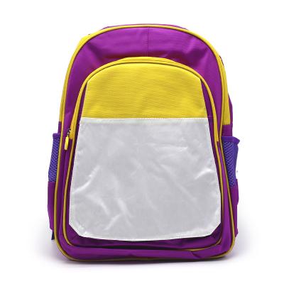 China Custom Colorful High Quality Waterproof Logo School Bag Child Backpack Blank Sublimation for sale