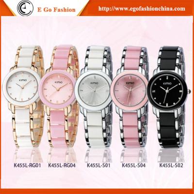 China KM02 Pink Bracelet Watch Bangle Watches Woman Girls Office Lady Watch KIMIO Quartz Watch for sale