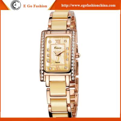 China KM12 Fashion Casual Luxury Women's Men Stainless Steel Band Quartz Analog Wrist Watch New for sale