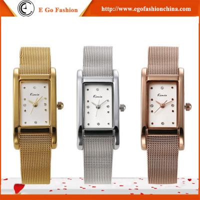 China KM23 Women Bangle Bracelet Stainless Steel Crystal Dial Quartz Analog Watch Gift Box Lady for sale