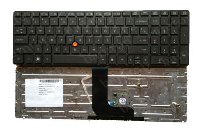 China HP 8570W Black US Laptop Keyboard Layout With Pointing Stick Numeric for sale