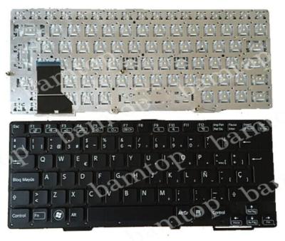 China Sony SVS13 Small Spanish Laptop Keyboard , Spanish Characters Keyboard for sale